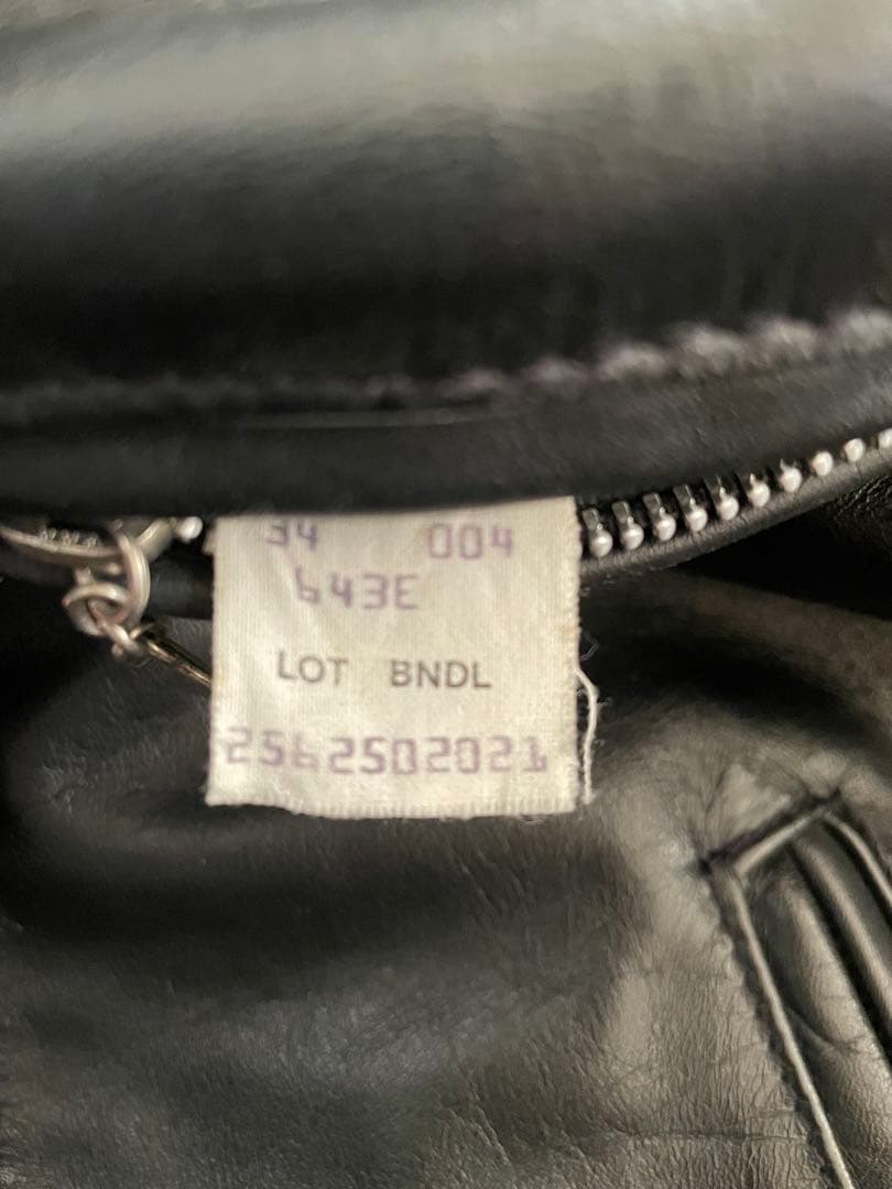 【Schott】643Eレザージャケット 34サイズ 黒