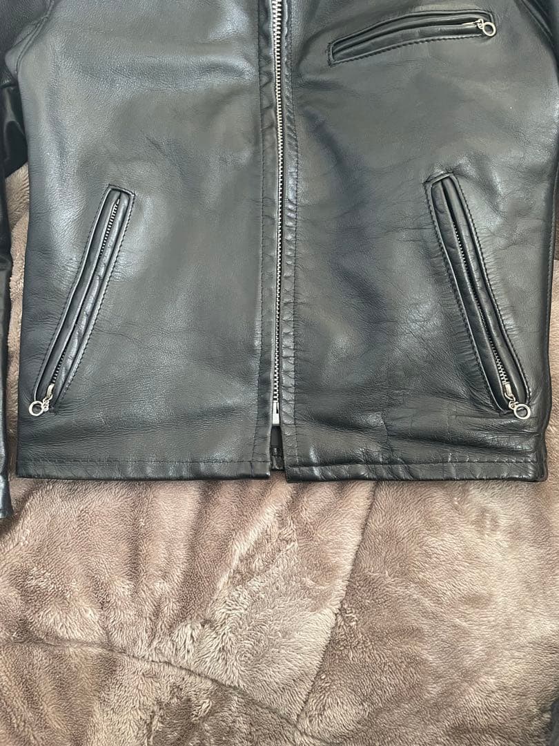 【Schott】643Eレザージャケット 34サイズ 黒