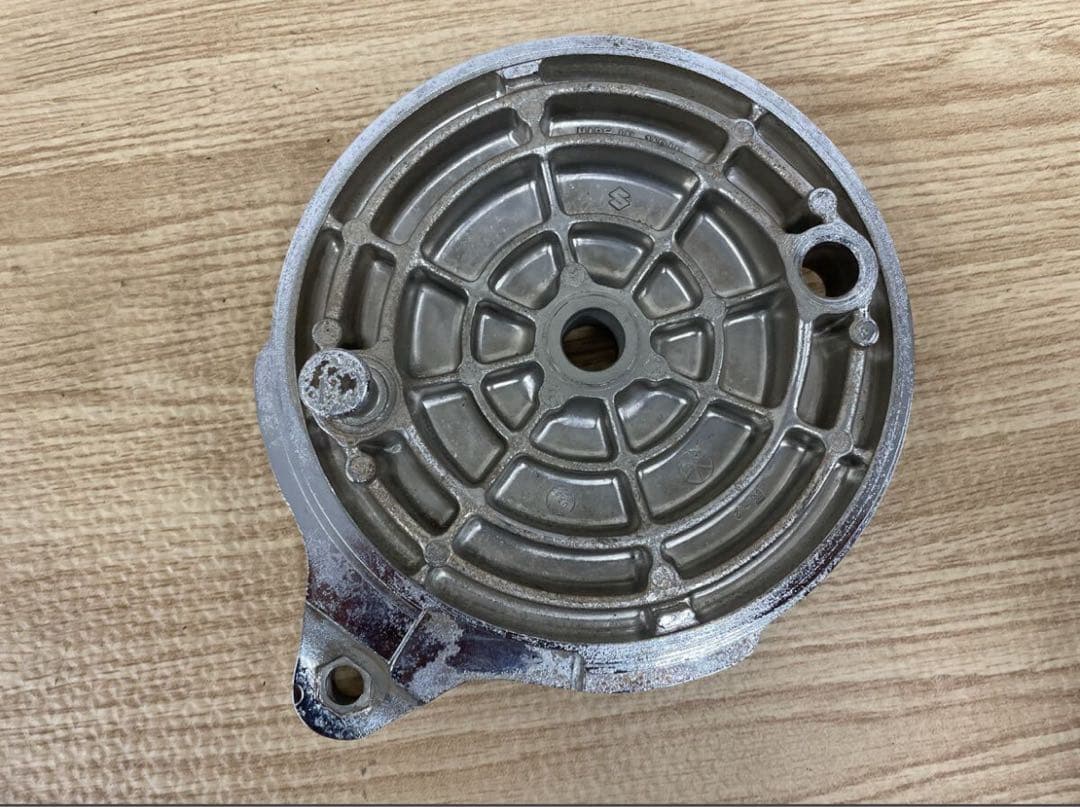 GS400純正ブレーキパネル　メッキ加工品　美品