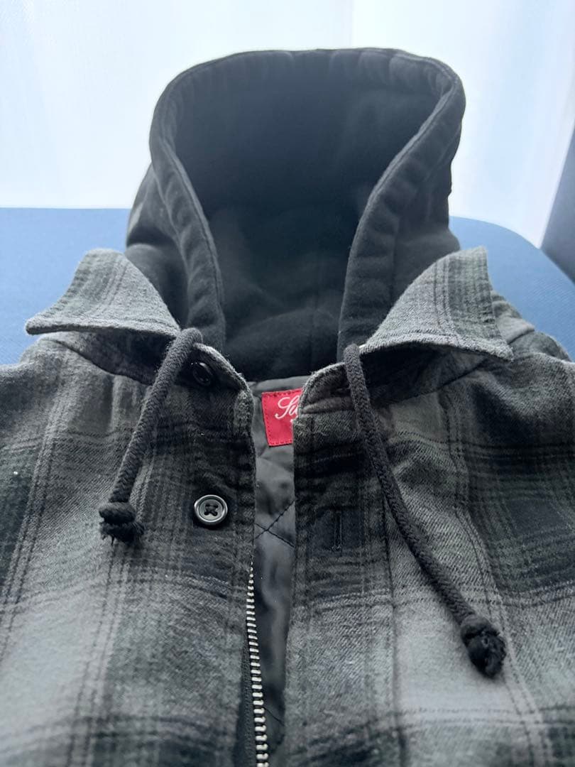 ジャケット・アウター supreme 21F/W Hooded Flannel Zip Up Shir