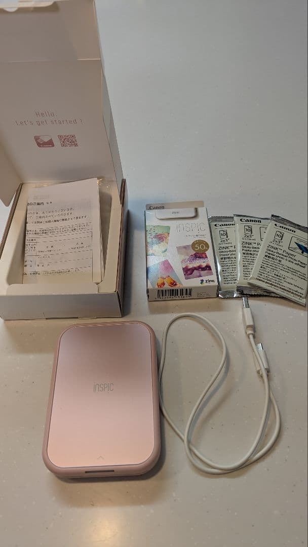 Canon inSPIC プリンター ピンク 付属品あり
