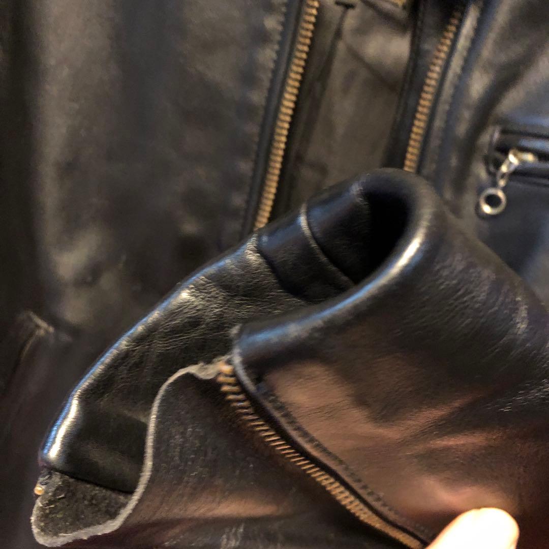 【美品】Vanson レザーシングルライダースジャケット 36