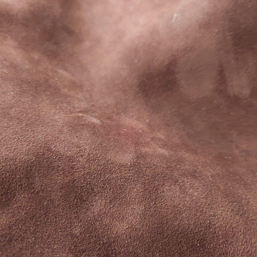 ヴィンテージ 裏ボアレザームートンコート 襟ボア ブラウン 本革 古着