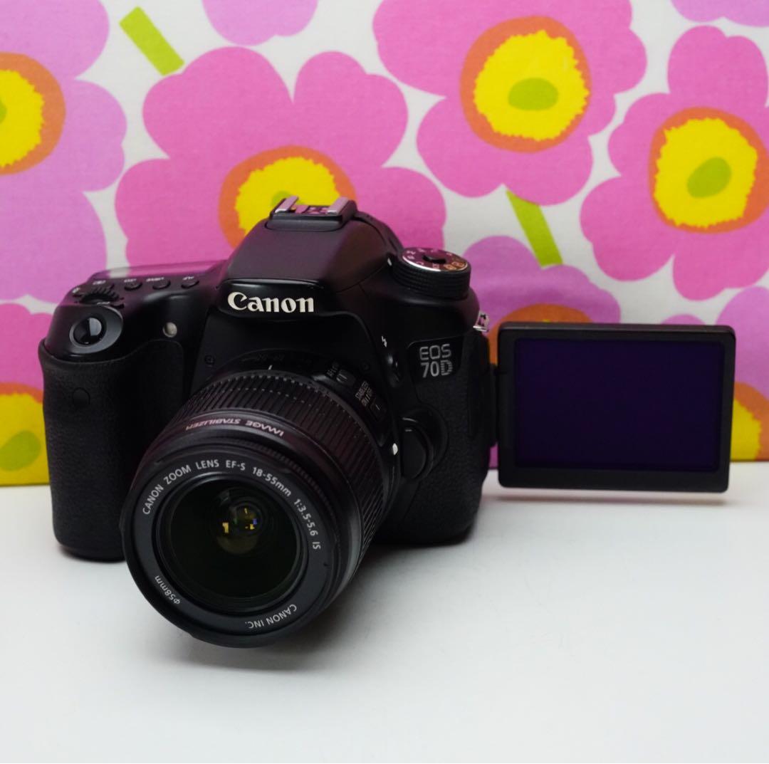 EOS70Dダブルレンセット❤️野球や運動会撮影に❤️Wi-Fiでスマホ写真転送OK