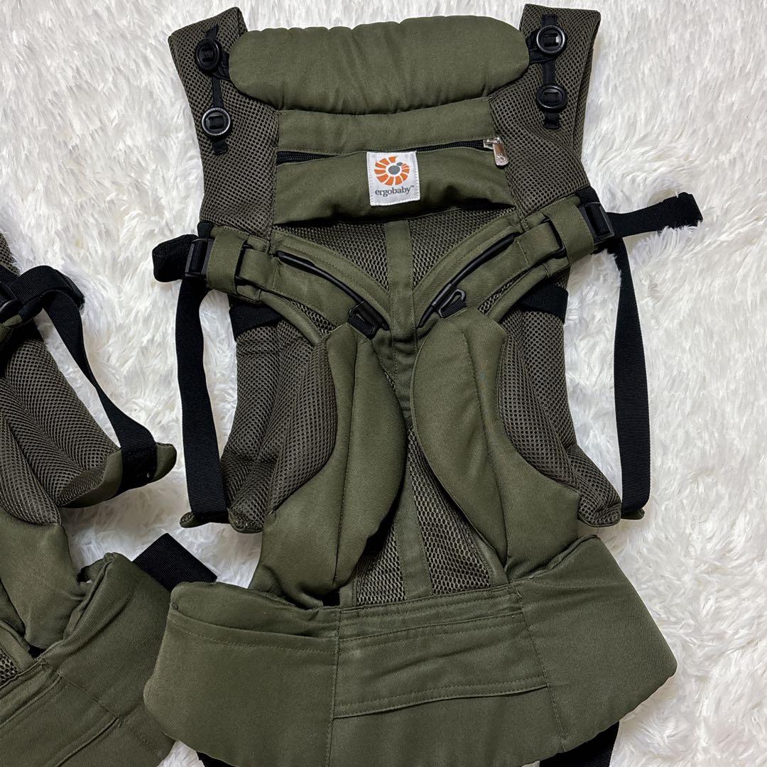 美品　エルゴベビー オムニ360 クールエア カーキ 抱っこ紐 2 個 セット