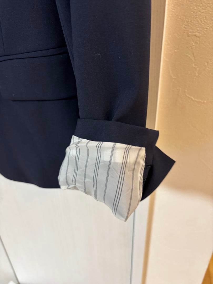 【美品】Theory セオリー　レディースパンツスーツセット　ネイビー　サイズ4