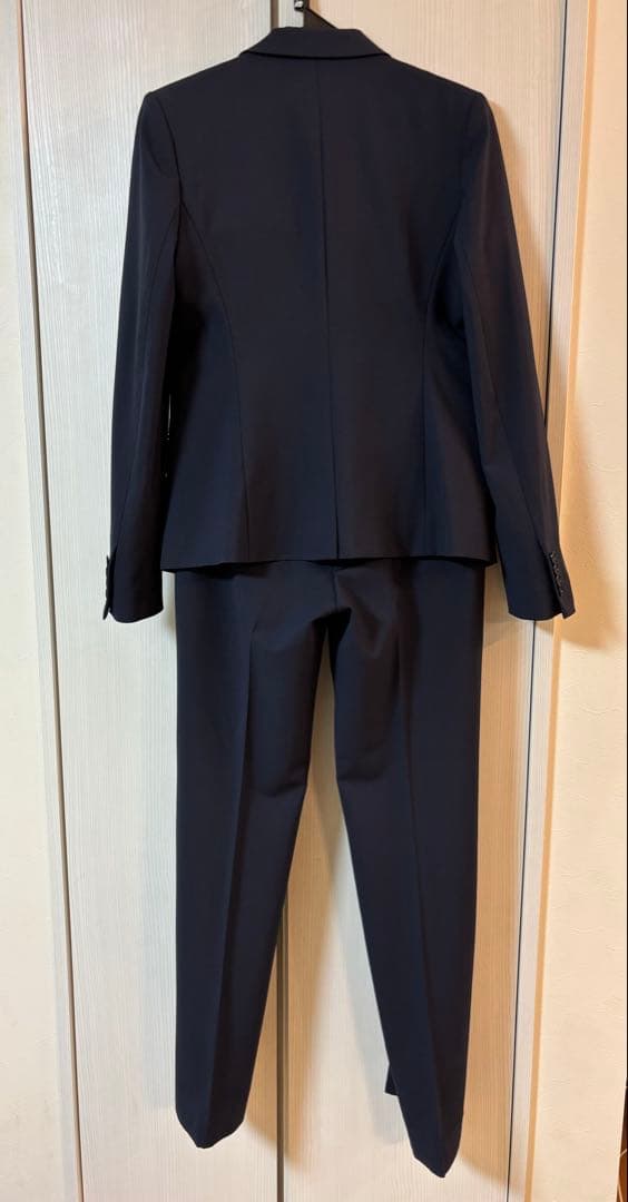 【美品】Theory セオリー　レディースパンツスーツセット　ネイビー　サイズ4
