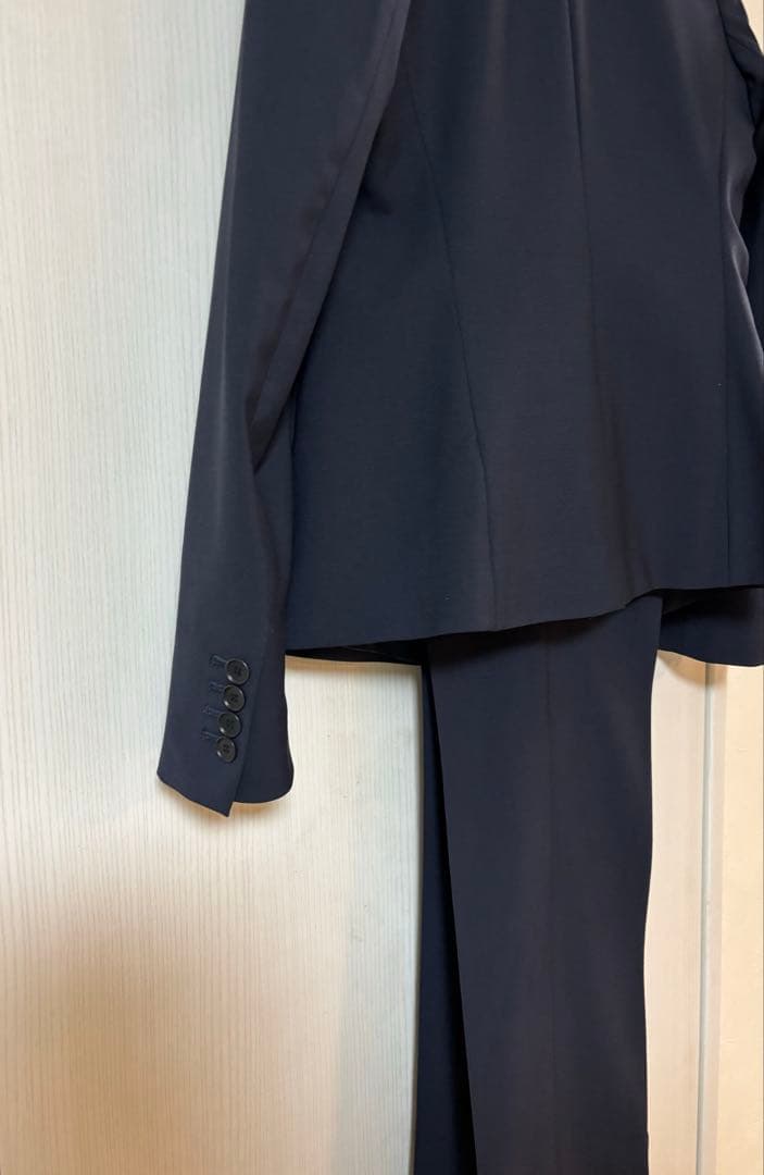 【美品】Theory セオリー　レディースパンツスーツセット　ネイビー　サイズ4
