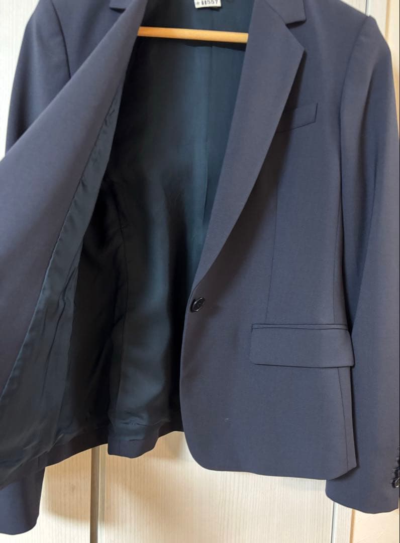 【美品】Theory セオリー　レディースパンツスーツセット　ネイビー　サイズ4
