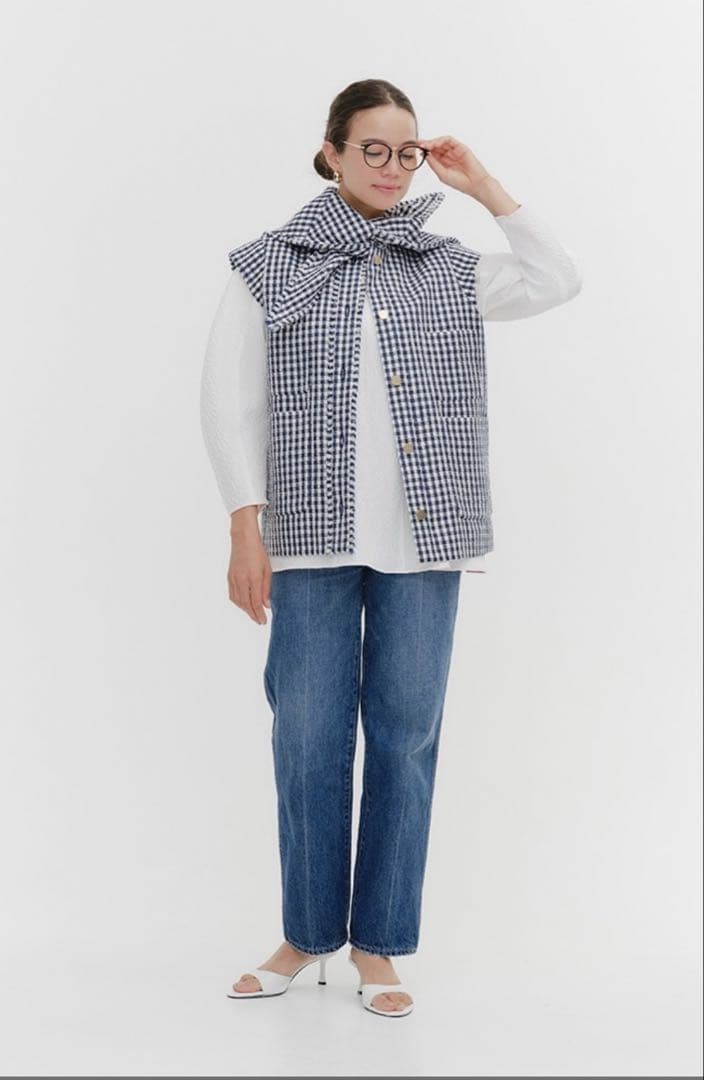 yori Audreyテーパードデニム36