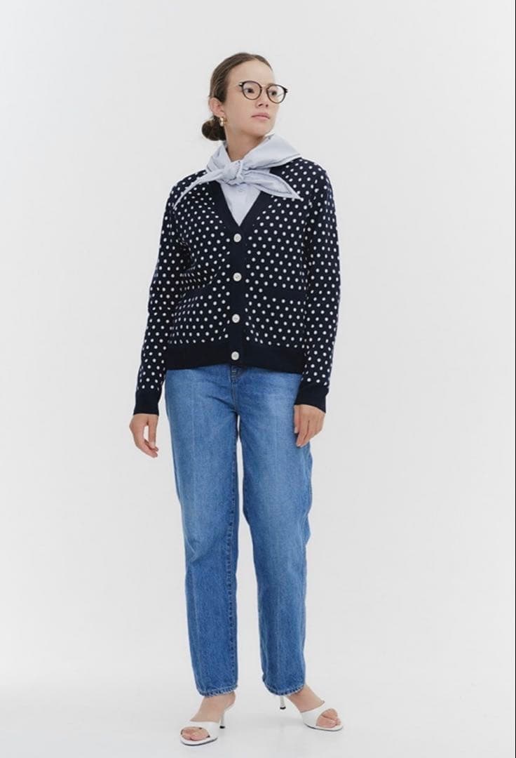 yori Audreyテーパードデニム36