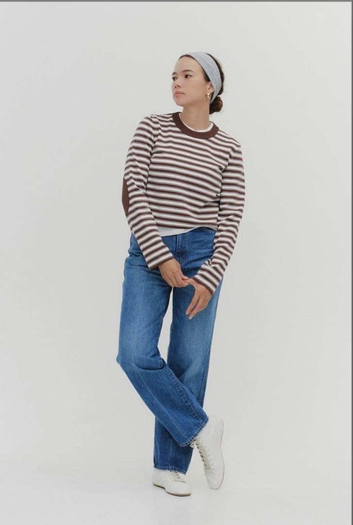 yori Audreyテーパードデニム36