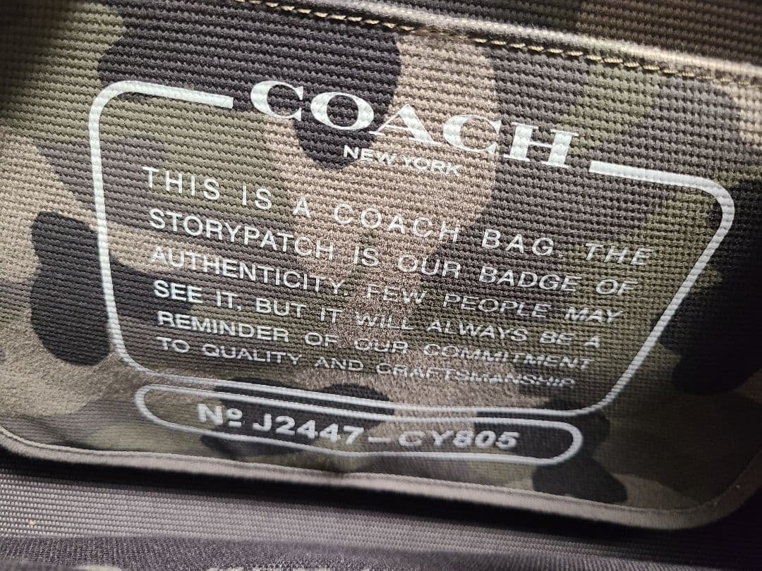 【COACH】 カモフラージュ トートバッグ