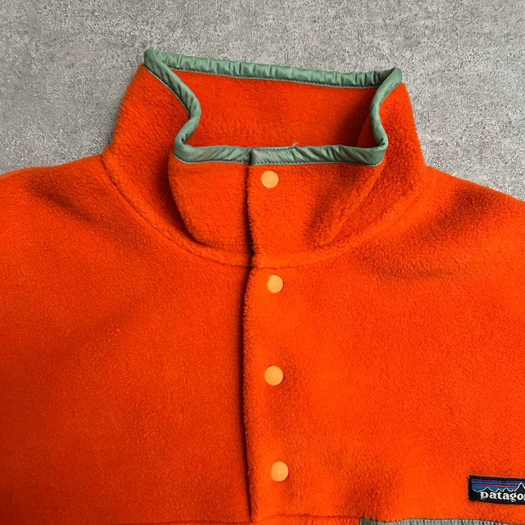 90s 希少カラー Patagonia シンチラ スナップt オレンジ S