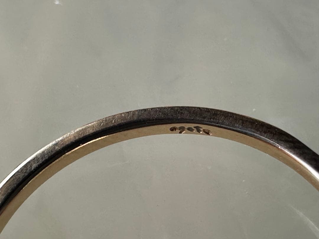 agete K10 ホワイトトパーズ リング