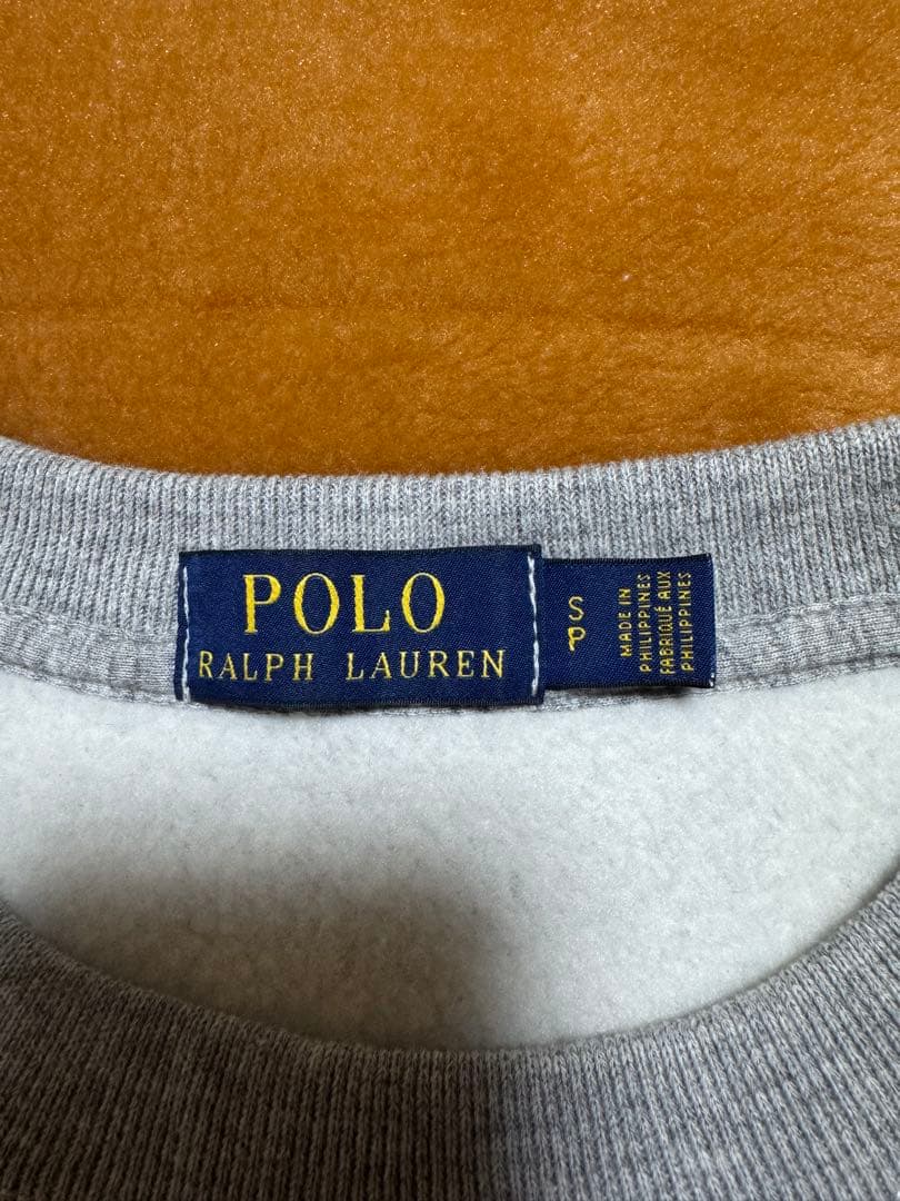 試着のみポロラルフローレン ポロベア スウェット グレー 裏起毛 トレーナー