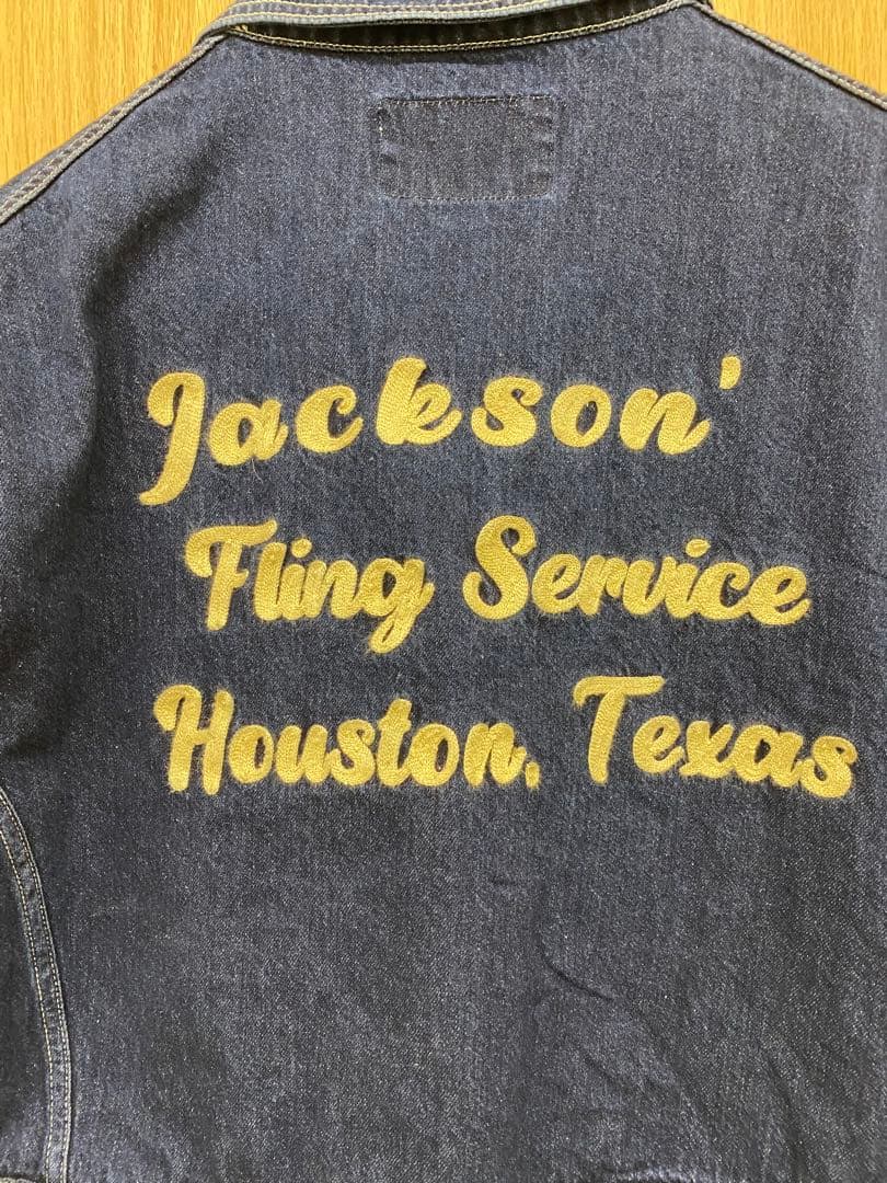 ヒューストン デニムオーバーオールサイズL