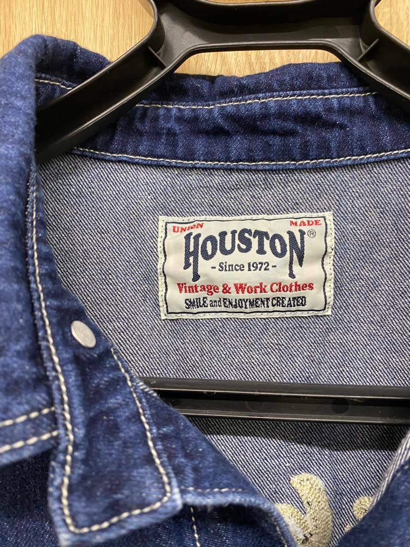 ヒューストン デニムオーバーオールサイズL