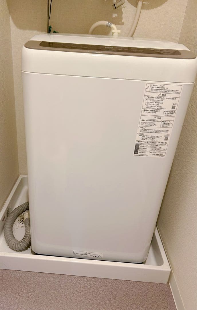 Yas様【95％新品】2023年購入Panasonic 全自動洗濯機 7kg