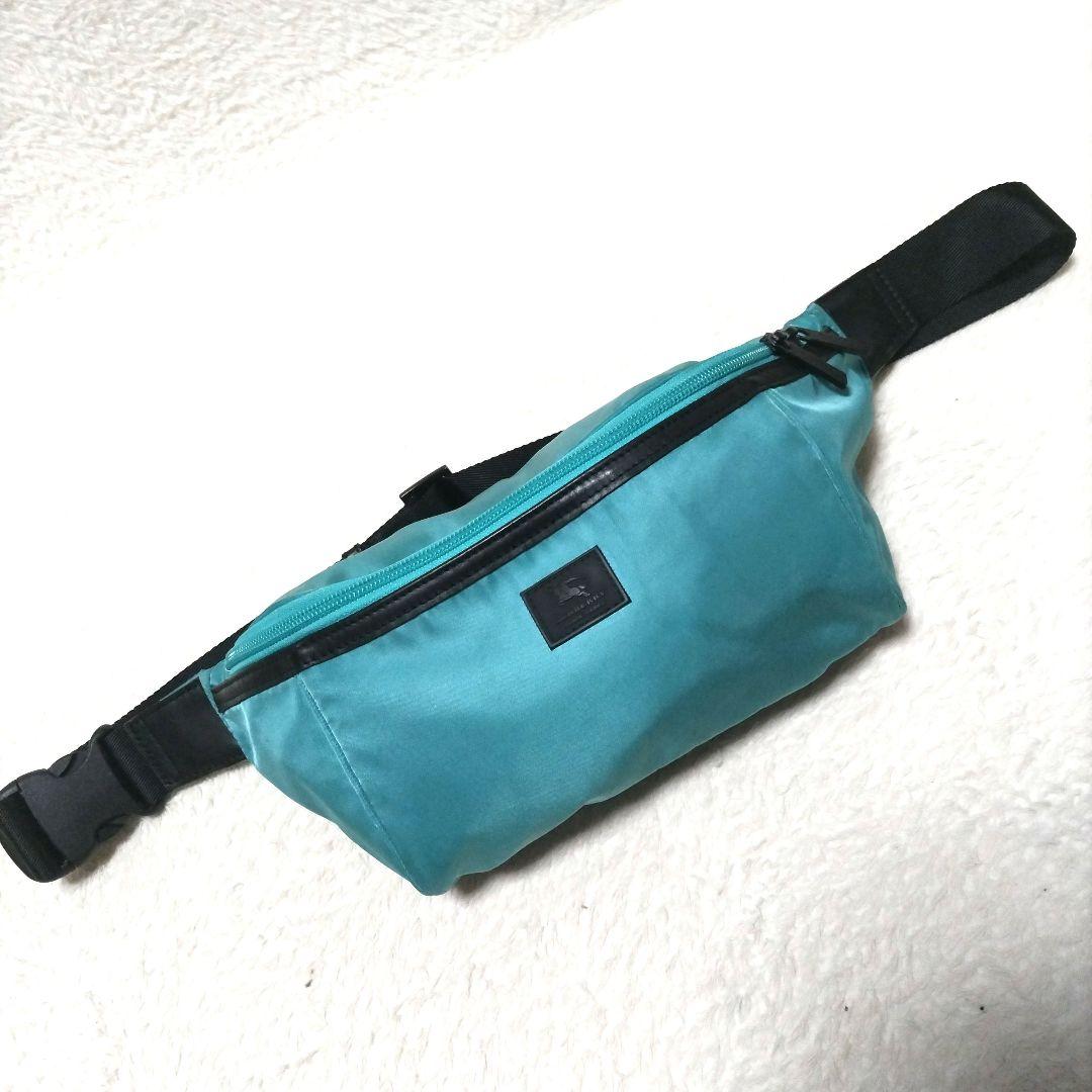 【希少色】バーバリーブラックレーベル ノバチェック ホースロゴ ウエストバッグ