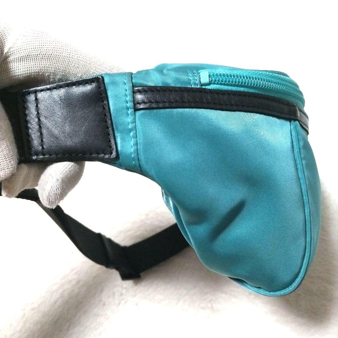 【希少色】バーバリーブラックレーベル ノバチェック ホースロゴ ウエストバッグ