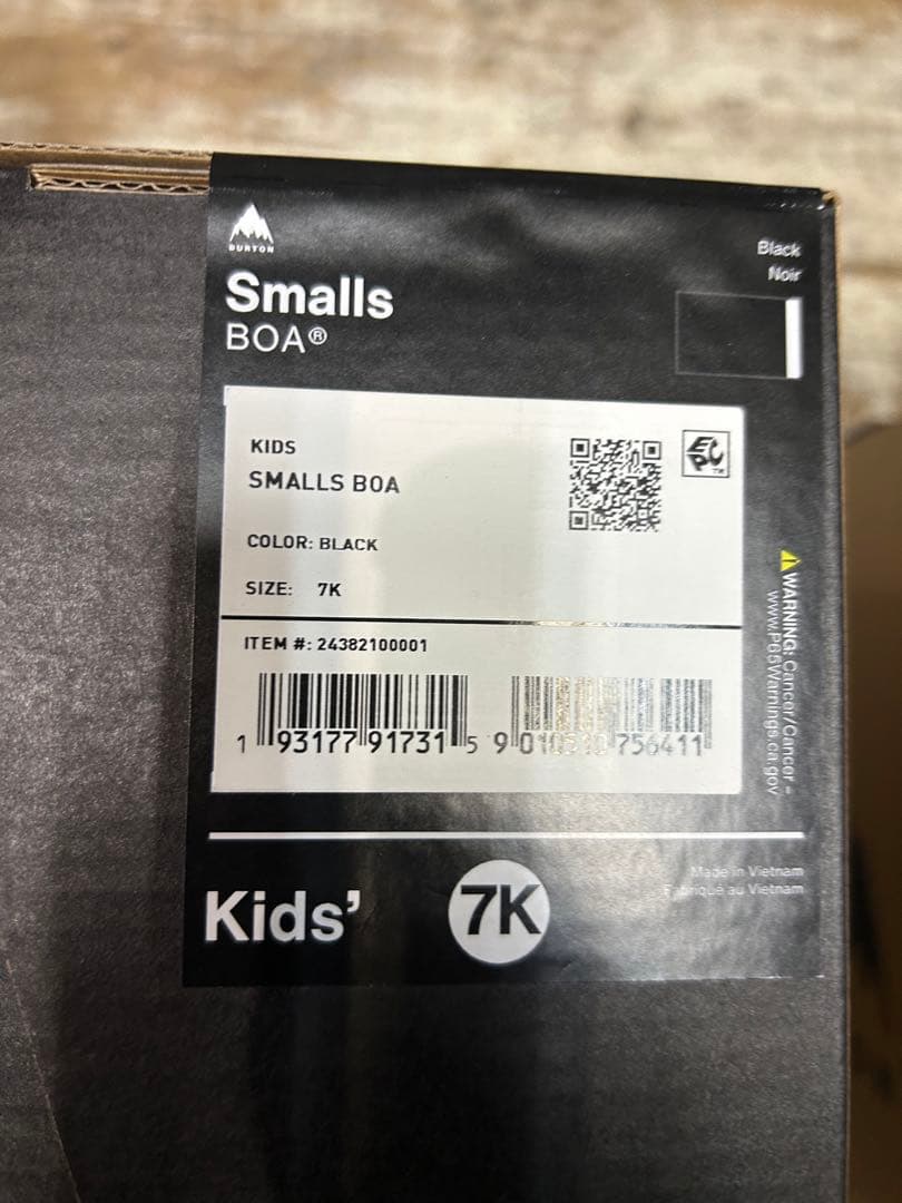 【新品】BURTON Smalls BOA 24-25モデル 25cm