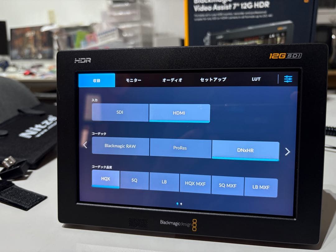 BlackMagic Video Assist 7インチ　12G HDR