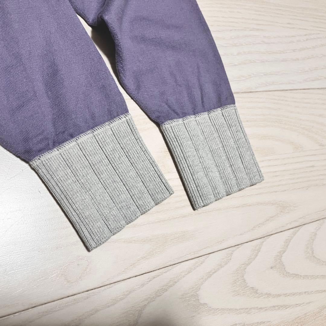 美品　HERILL へリル　スビンコットンスウェット　トレーナー　パープル　長袖