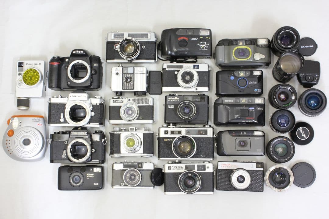 カメラ類 まとめ売り 金属カメラ コンパクトフィルムカメラ エクステンダー 等