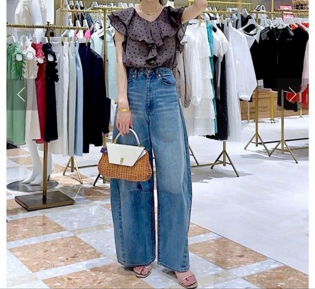 La boutique BonBon ラブティックボンボン　ワイドデニム