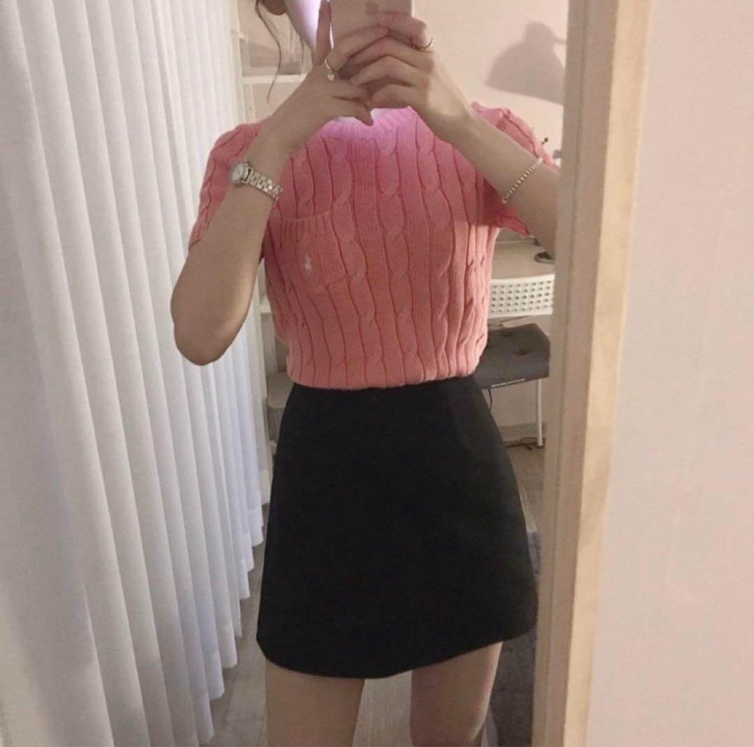 【値下げ直後‼️】POLO RALPH LAUREN ピンク 半袖ニット M