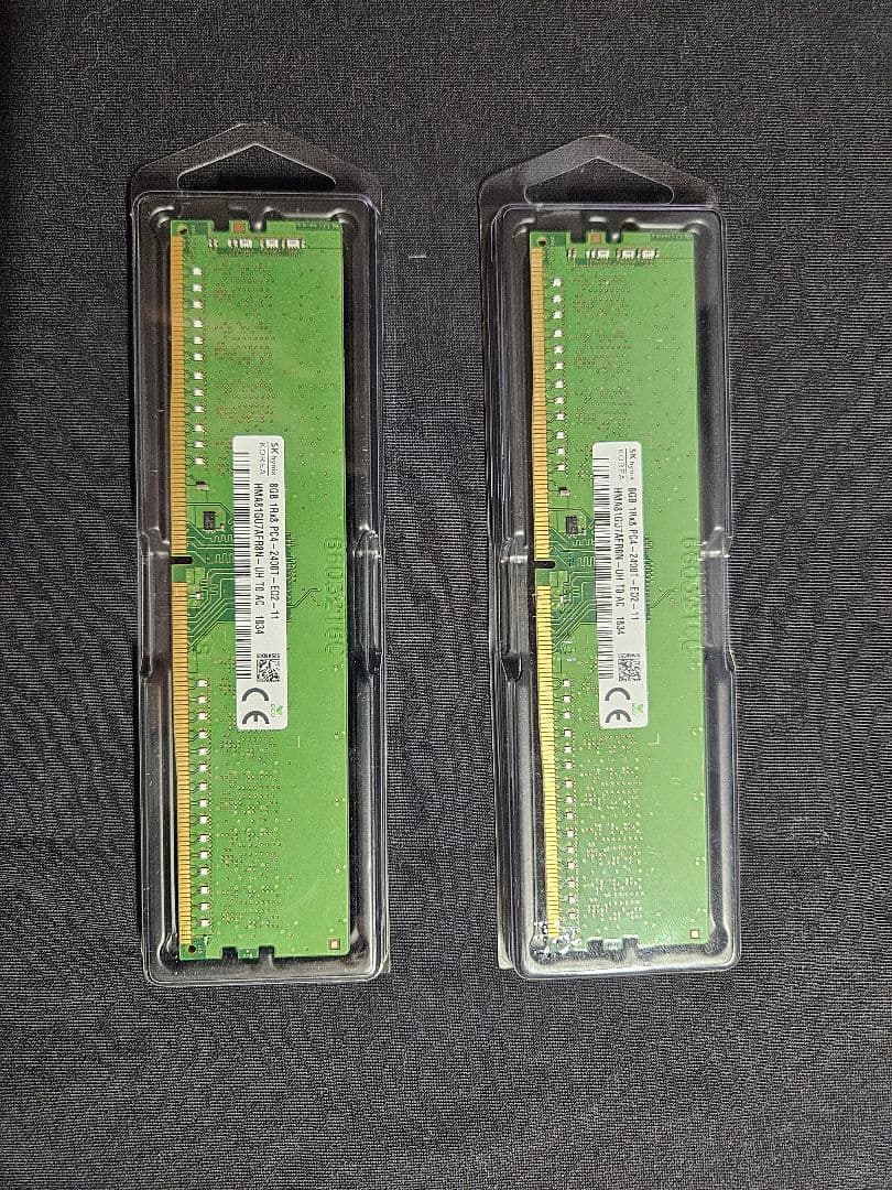01:【16GB】8GB DDR4-2400 メモリ×2枚 ジャンク