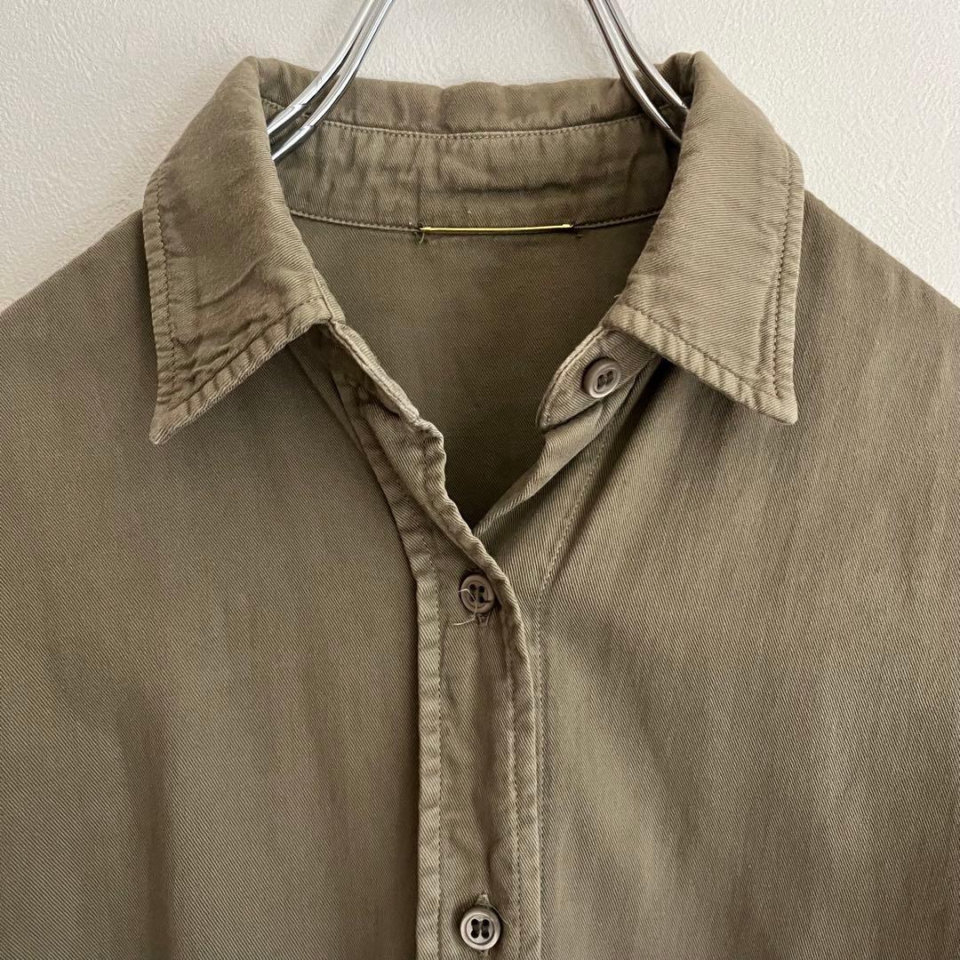 定価3.08万 ドゥーズィエムクラス badassシャツ カーキ 上質シャツ