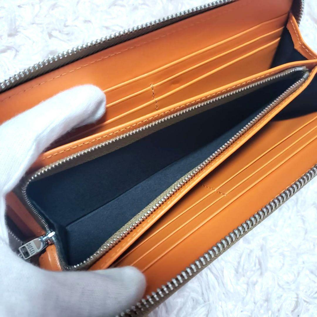 DIESEL ディーゼル 型押し ラウンドファスナー 長財布 新品未使用