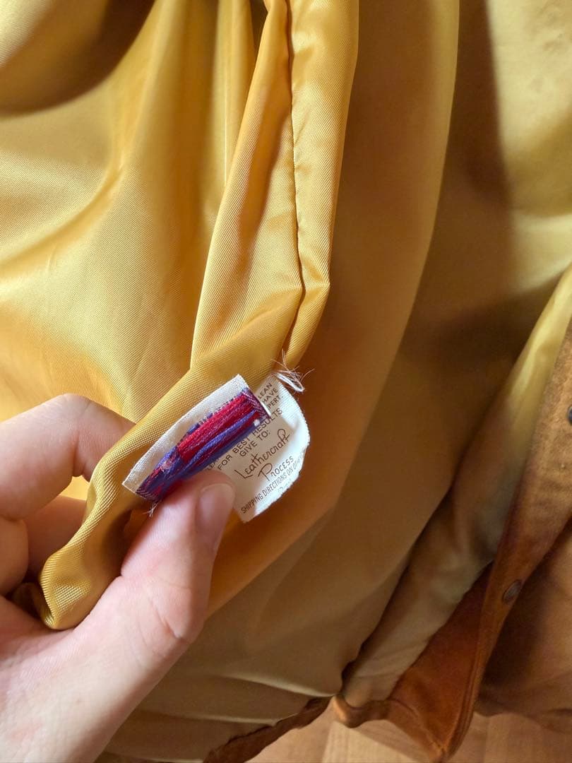 【90sビンテージ】Schottスエードレザージャケット42 (XL相当)