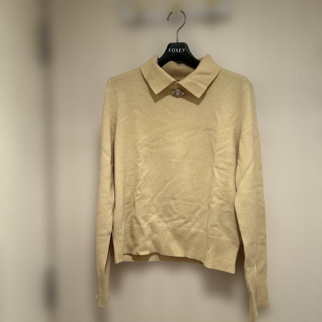 FOXEY 襟付きニット