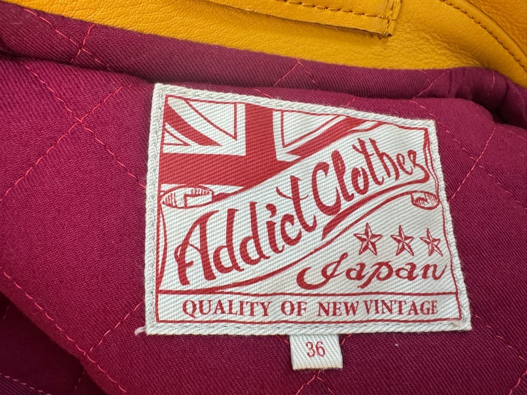 ガ*ク様 ADDICT CLOTHES　AD-01　36　牛革　yellow