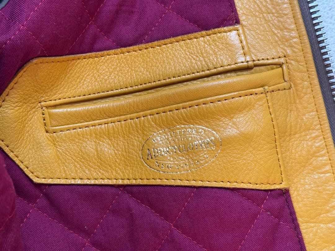 ガ*ク様 ADDICT CLOTHES　AD-01　36　牛革　yellow