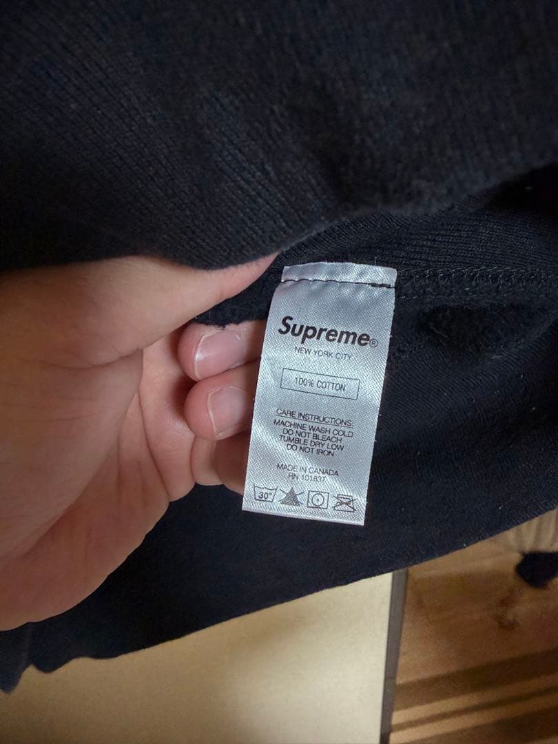 Supreme ブラック パーカー Sサイズ