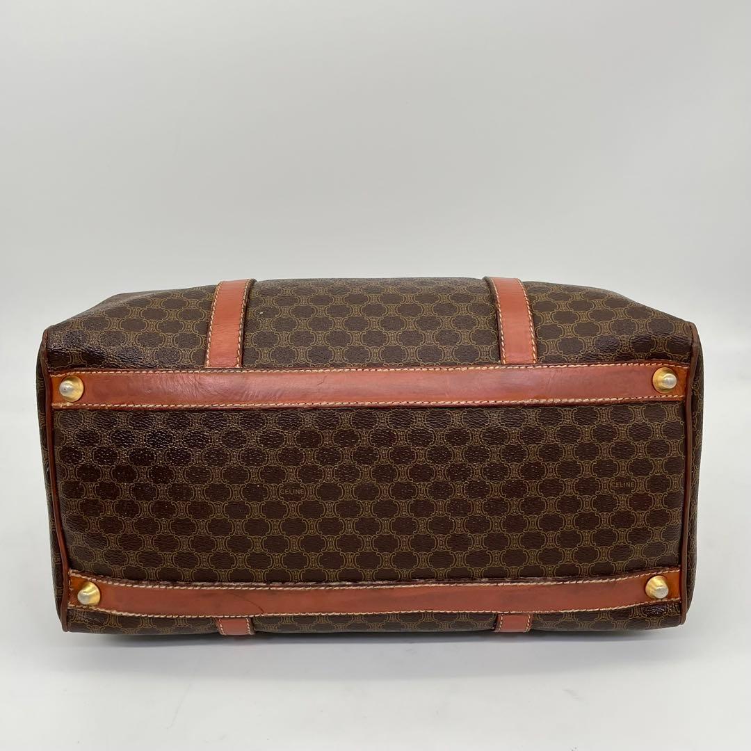 CELINE ハンドバッグ ボストンバッグ マカダム柄 トリオンフ PVC