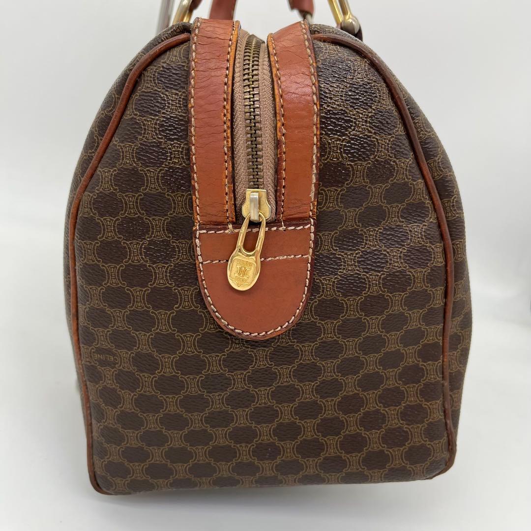 CELINE ハンドバッグ ボストンバッグ マカダム柄 トリオンフ PVC