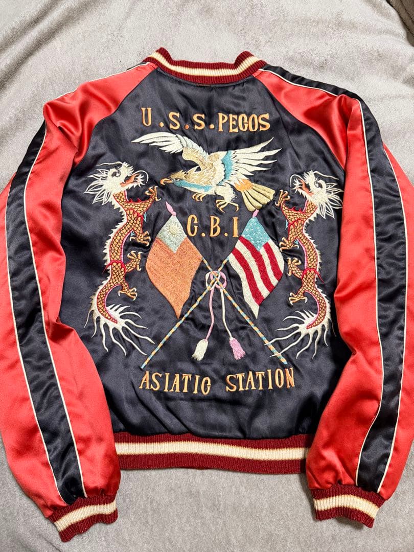 ２面用 テーラー東洋 USS 龍鷲 日本限定 スカジャン unisex サテン