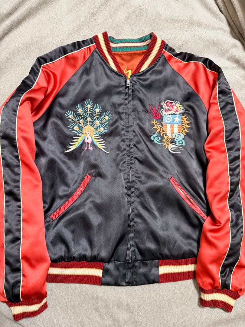 ２面用 テーラー東洋 USS 龍鷲 日本限定 スカジャン unisex サテン