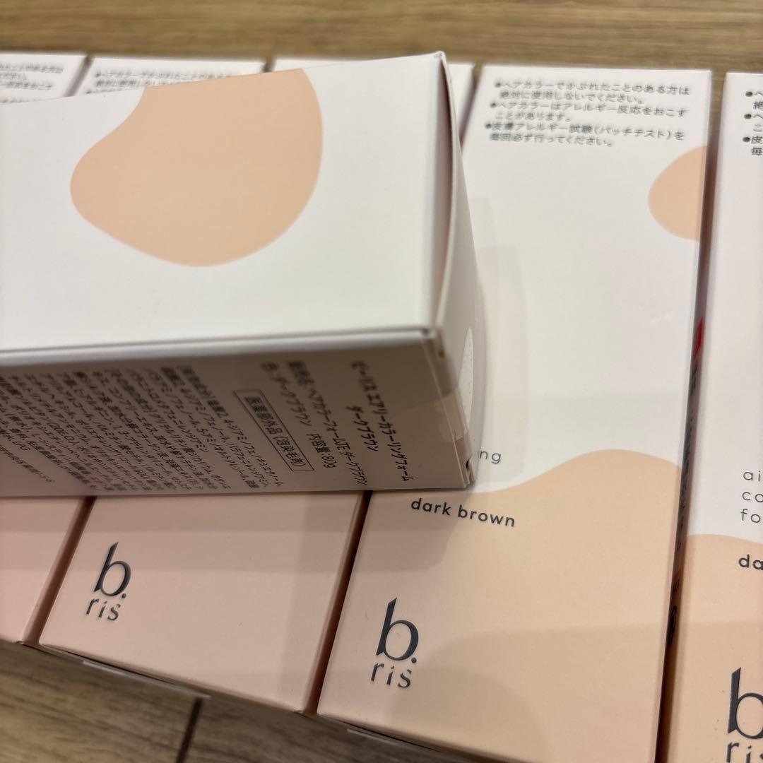 b ris 泡タイプ 白髪染め ダークブラウン 80g × 6本セット