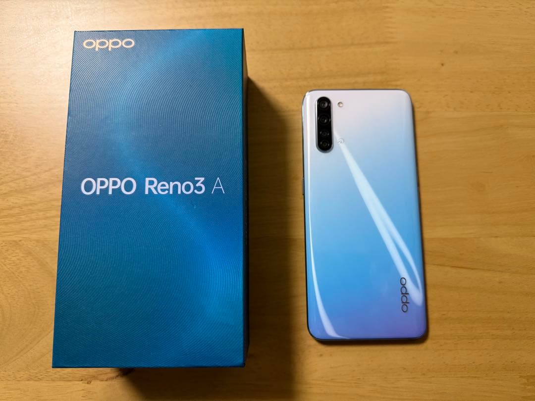 OPPO Reno3 A 本体 ホワイト/ブルーグラデーション
