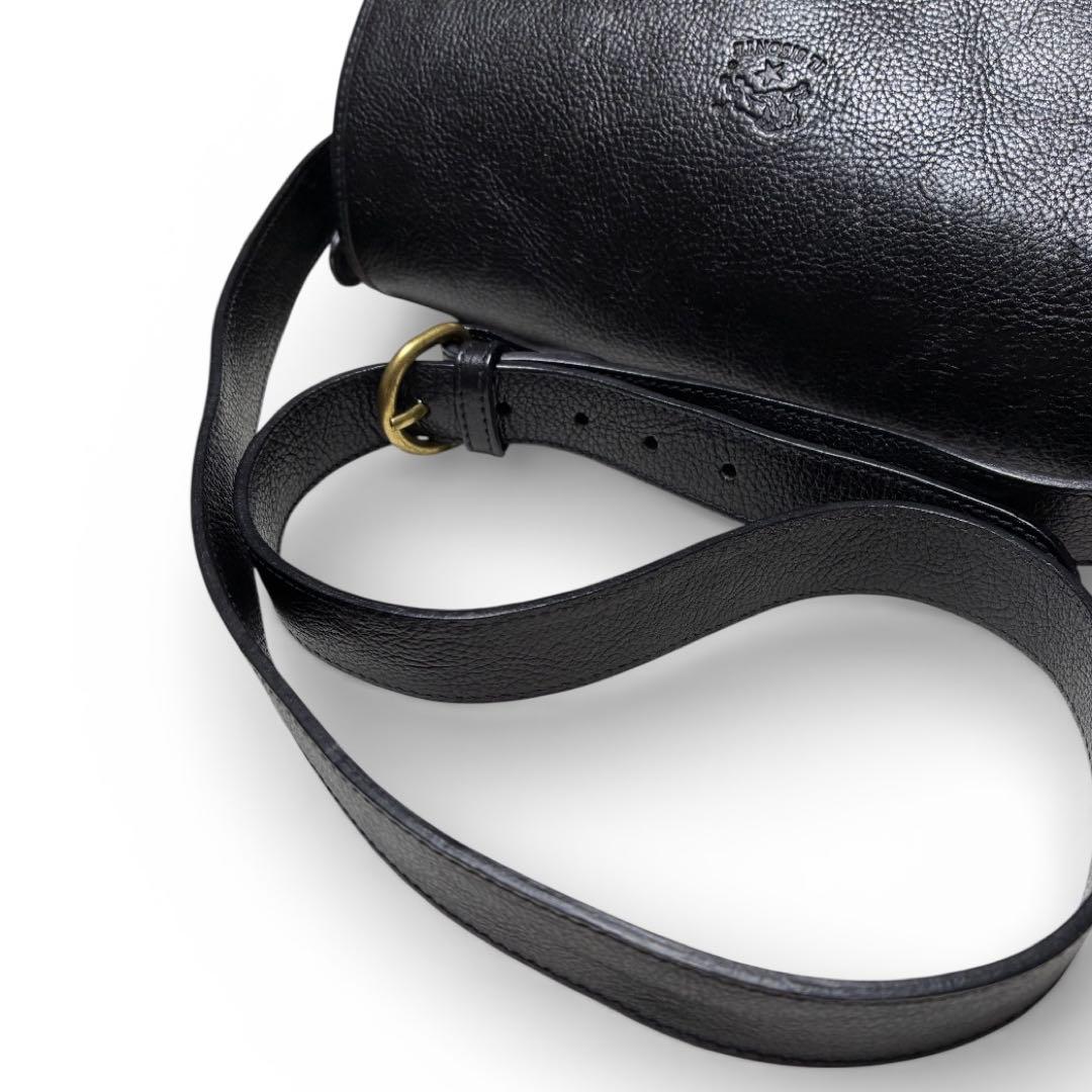 【でぐ様】　　イルビゾンテ 牛革ショルダーバッグ かぶせメッセンジャーバッグ