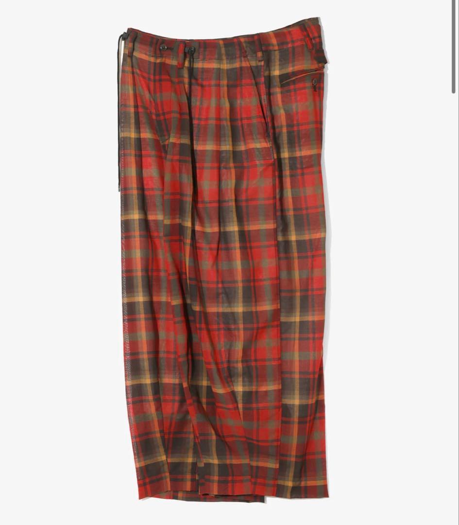 needles W/N MADRAS CHECK 赤　セットアップ　上下セット