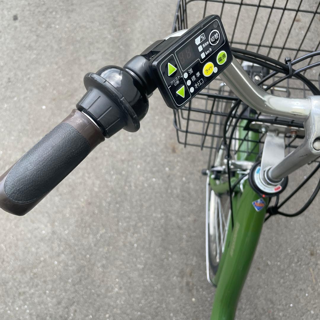 ブリヂストン電動アシスト自転車24インチ グリーン