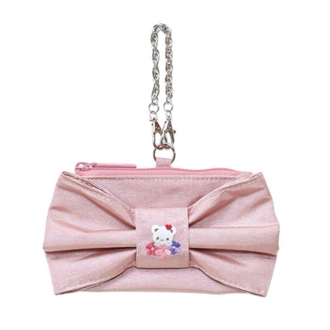 新品　ファミリア　宝塚　限定　リボン　チャーム　ポーチ