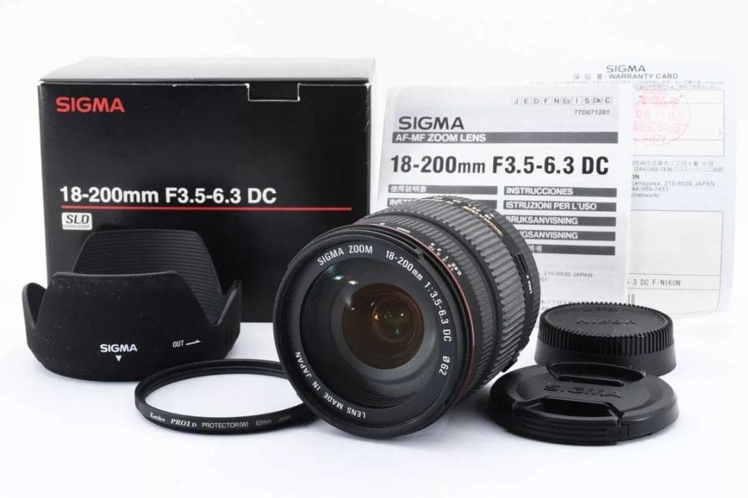 美品 SIGMA シグマ 18-200mm f/3.5-6.3 DC ニコン用